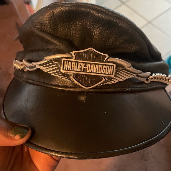 Vintage Harley Davidson motorcycle hat